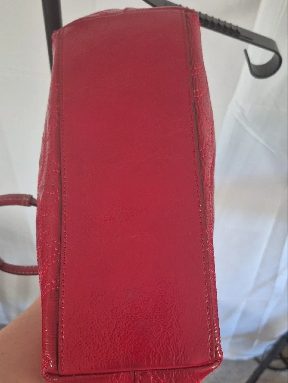 Coach Red Patent Signature Tote
